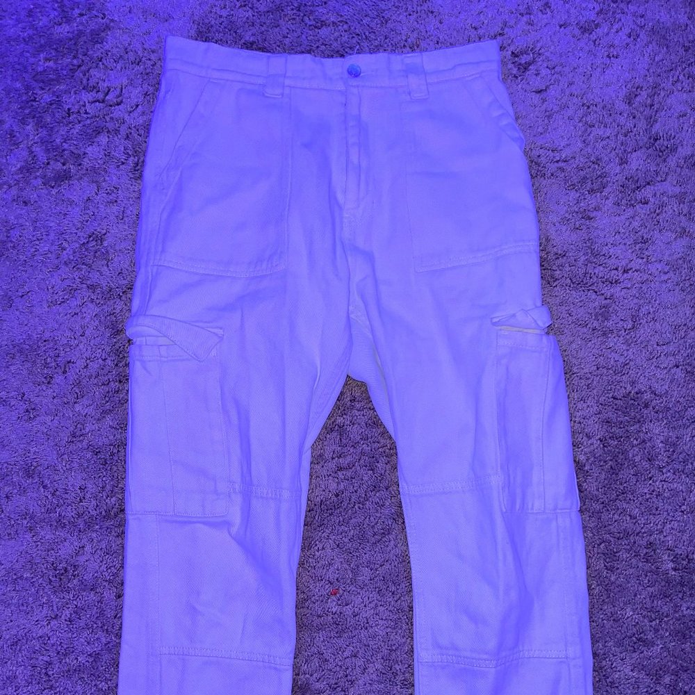 White Cargo Pants